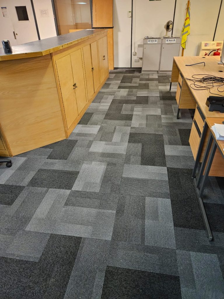 new flooring in Glasgow office