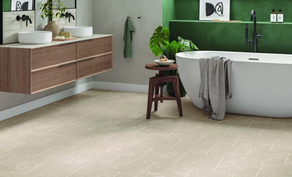 AR0SCA44 TortoraClassicMarble BondedStone 305x305mm AR0APN11 PurePlainWhite 3x915mm