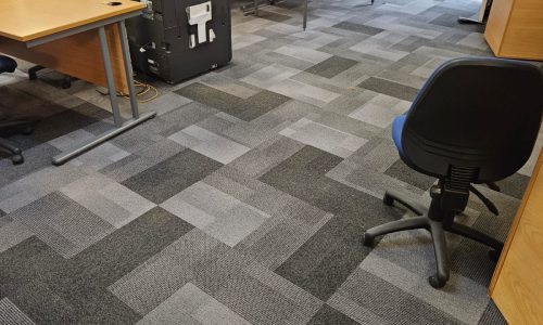 new flooring in Glasgow office